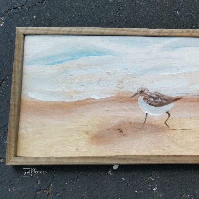 How to make a reclaimed artwork rustic frame