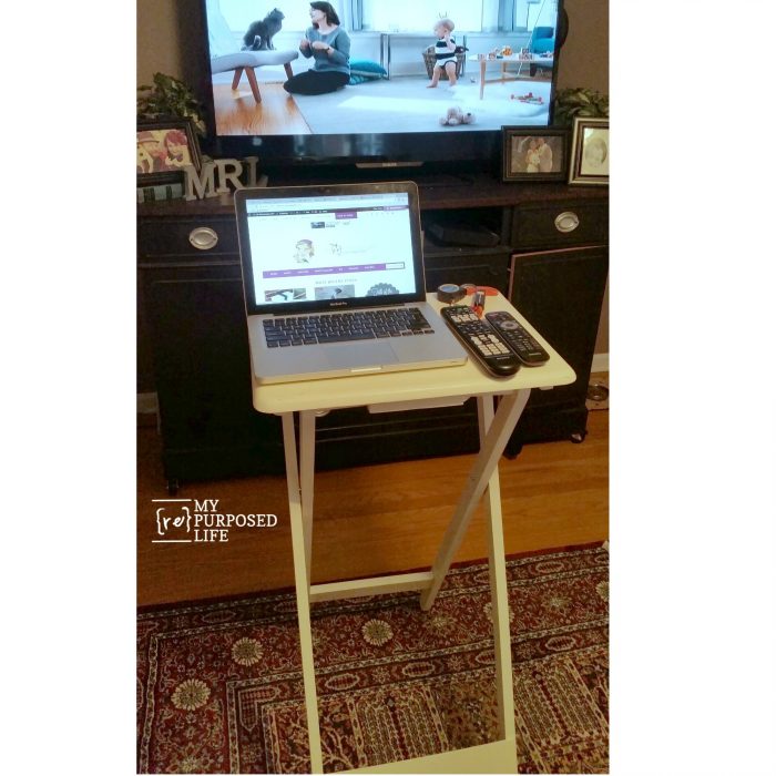 Make Your Own Standing Laptop Table for $20