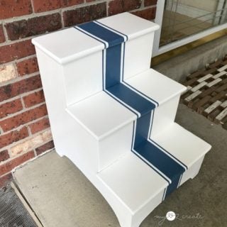 stepstool makeover by door