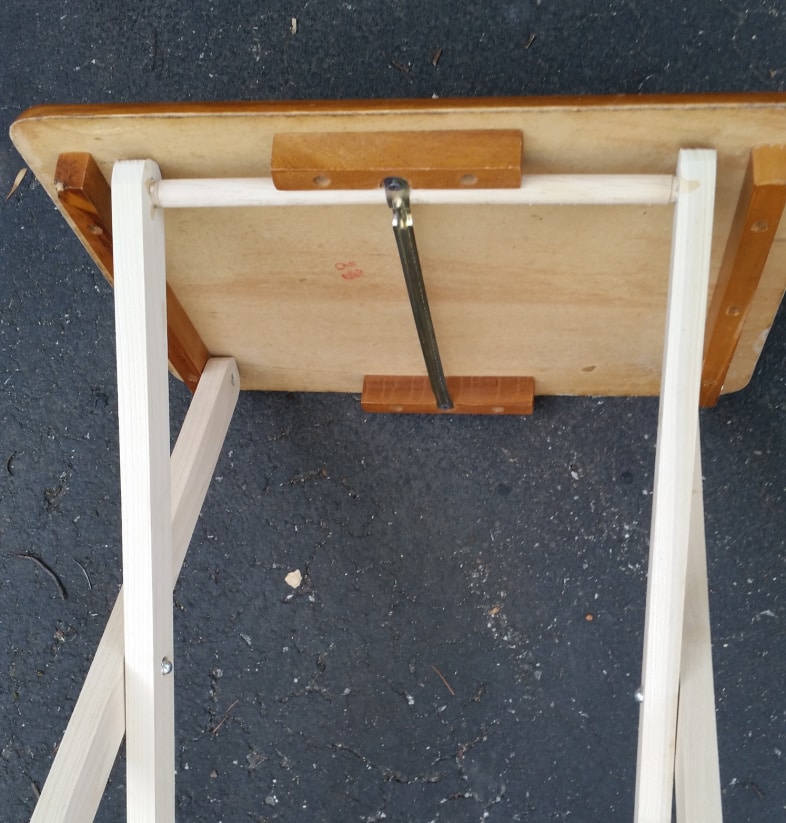 tall tv table underneath side