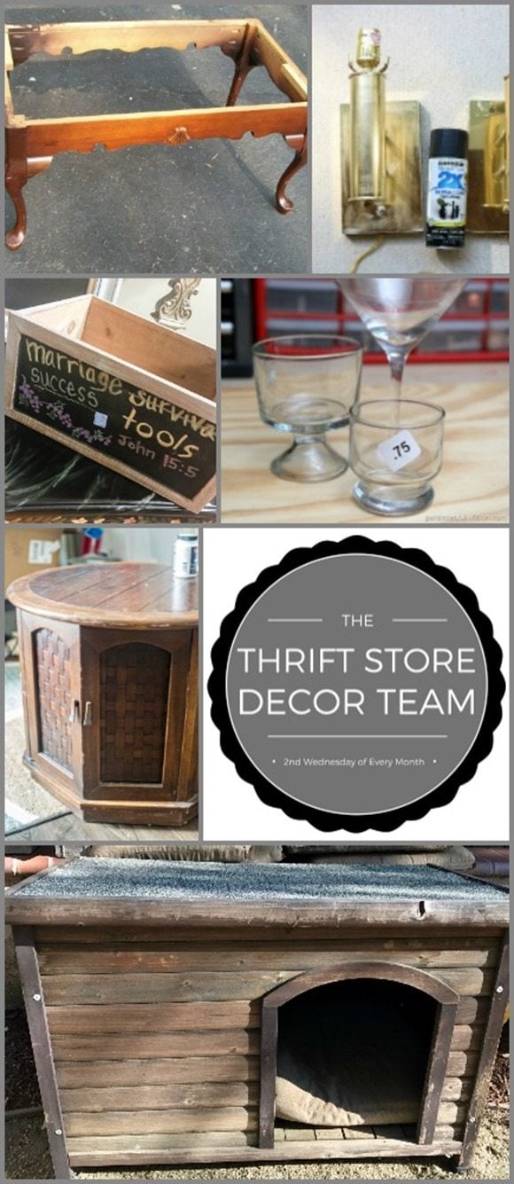 thrift store decor projects July 2017 