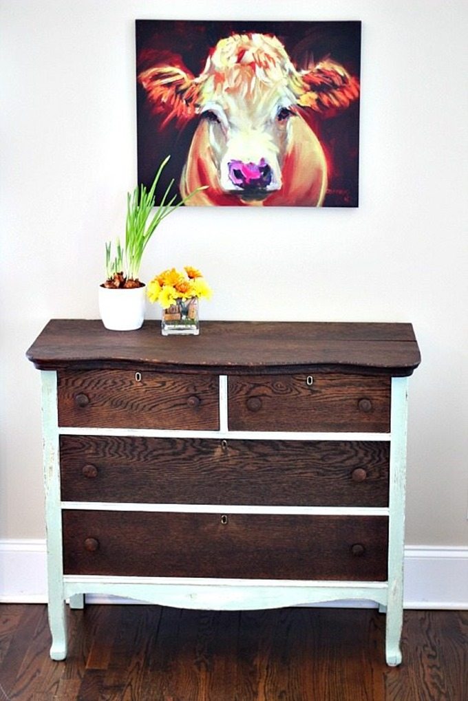 Dresser-Makeover-using-chalk-based-paint-and-stain Dresser-Makeover-using-chalk-based-paint-and-stain
