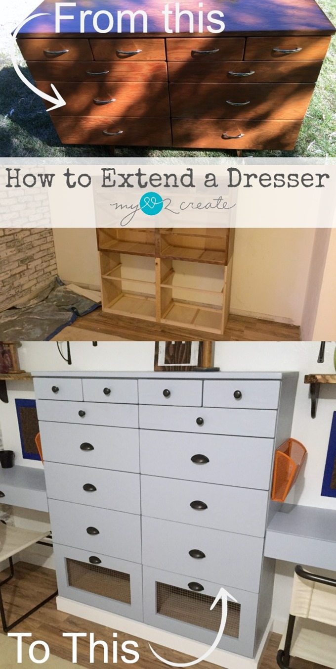 How to Extend a Dresser, MyLove2Create How to Extend a Dresser, MyLove2Create