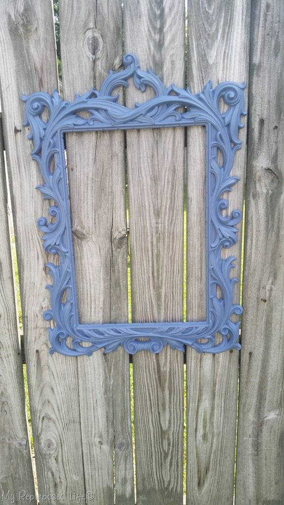 gold mirror frame paint makeover