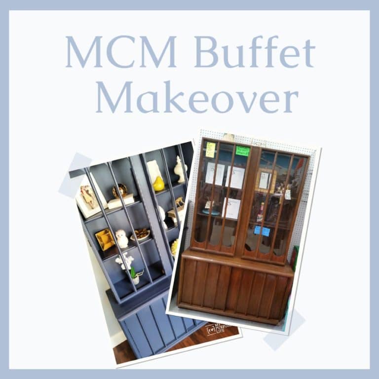 Mid Century Hutch | Thrift Store Makeover