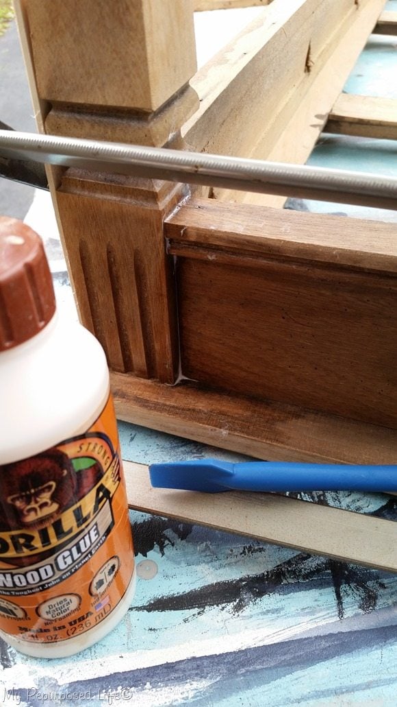 repair vintage coffee table Gorilla Wood Glue