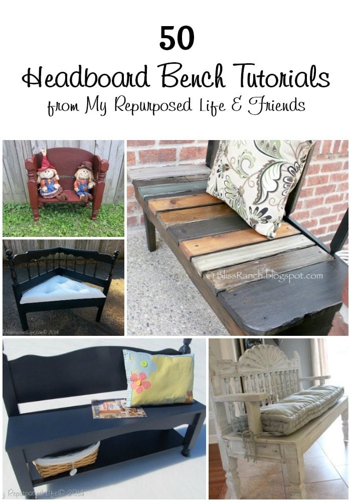 Repurposed Headboards as DIY Benches