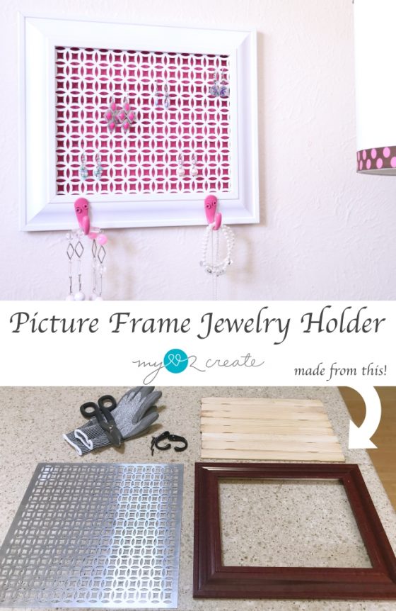 Picture Frame Jewelry Holder My Repurposed Life®