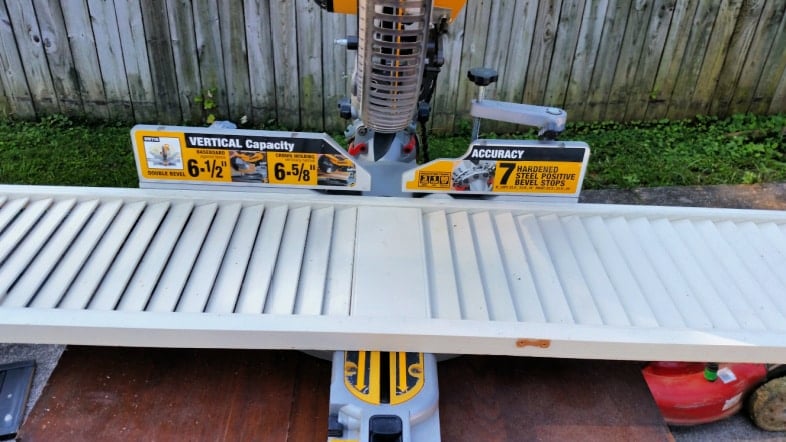 cut bi-fold door in half on the miter saw
