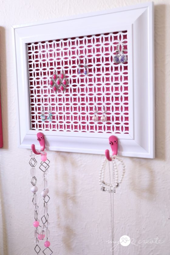Picture Frame Jewelry Holder My Repurposed Life®