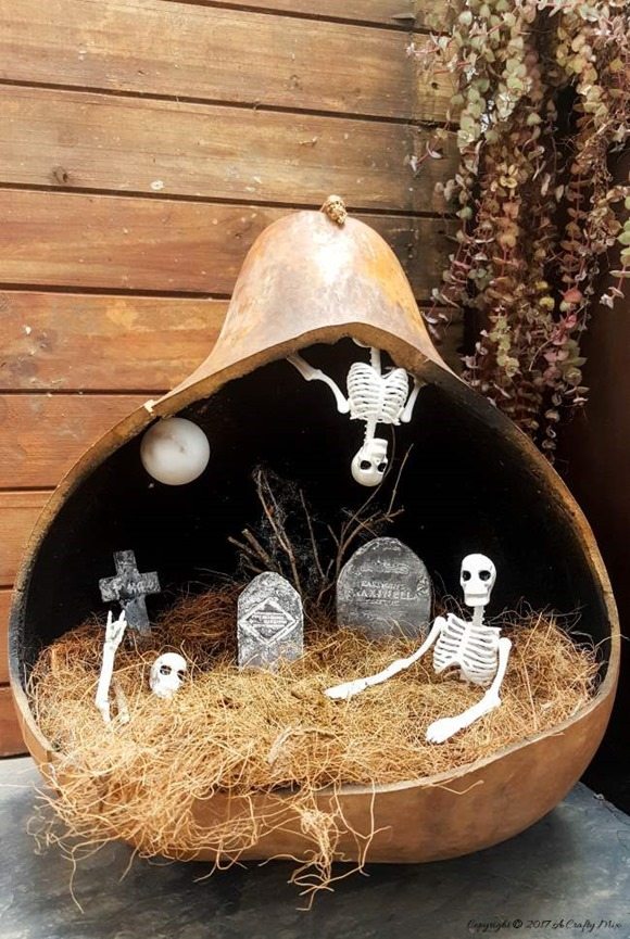 halloween fairy graveyard moon gourd