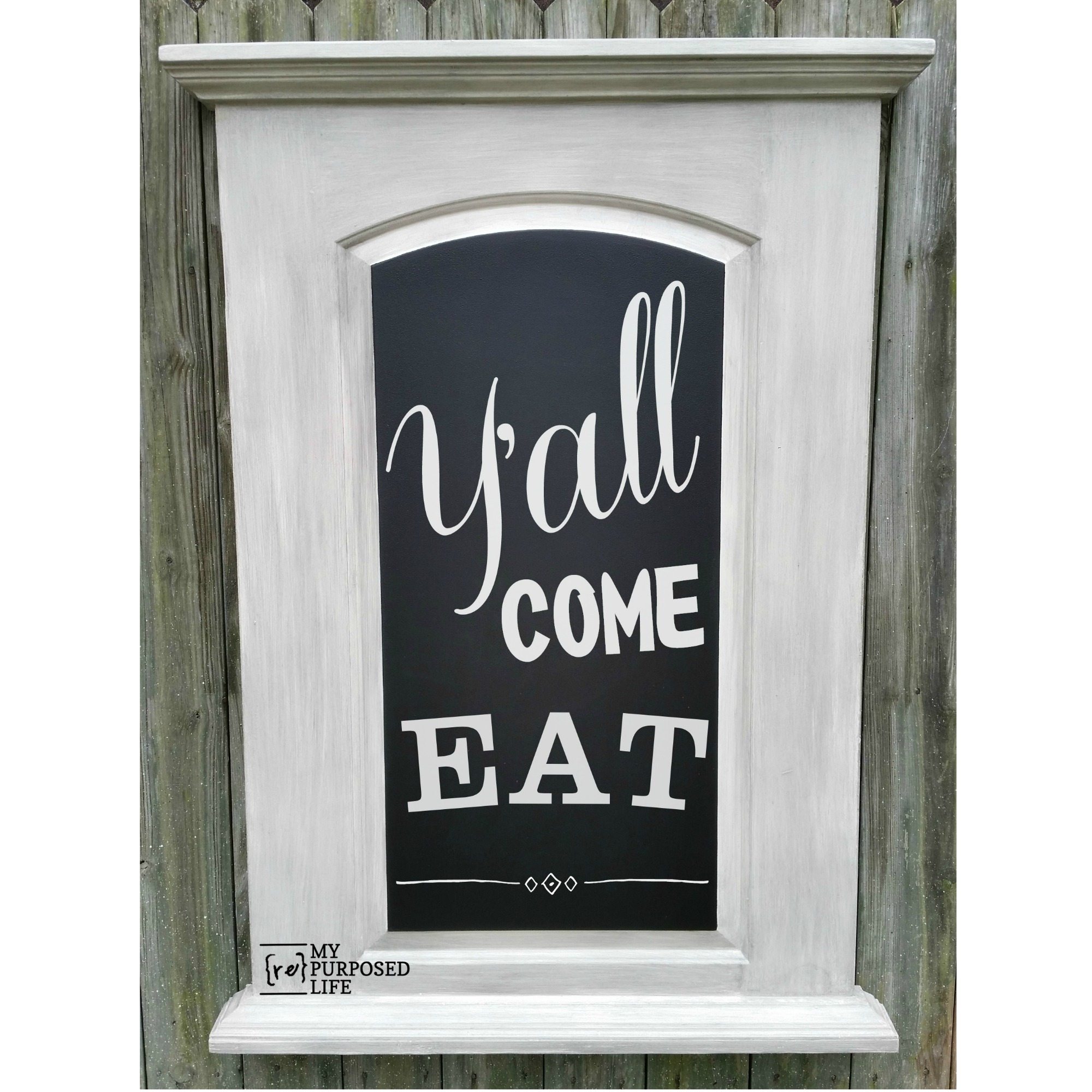 Repurposed Hollow Core Door Chalkboard My Repurposed Life®