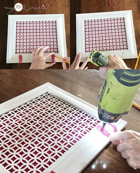 Picture Frame Jewelry Holder My Repurposed Life®