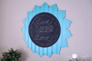 Decorative flower chalkboard