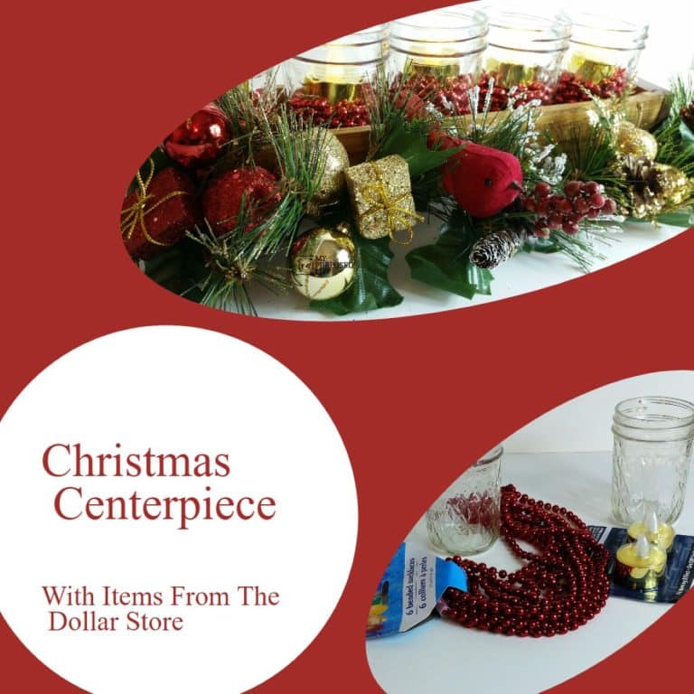 Jelly Jar Centerpiece for Christmas
