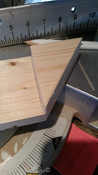 cut triangle shelf brackets