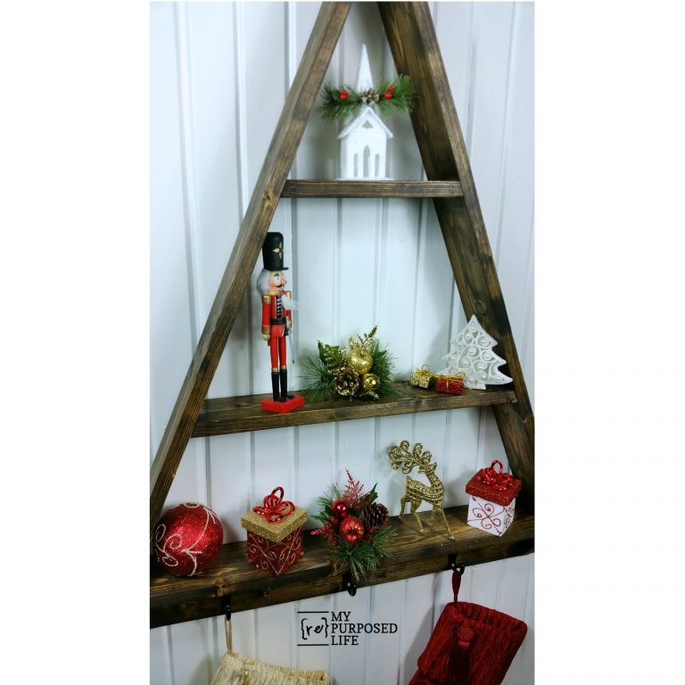 DIY Christmas Tree Shelf