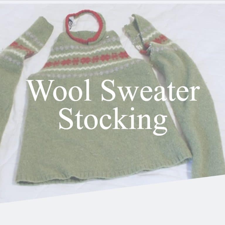 Felted Sweater Christmas Stocking