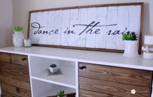 DIY Planked wood sign