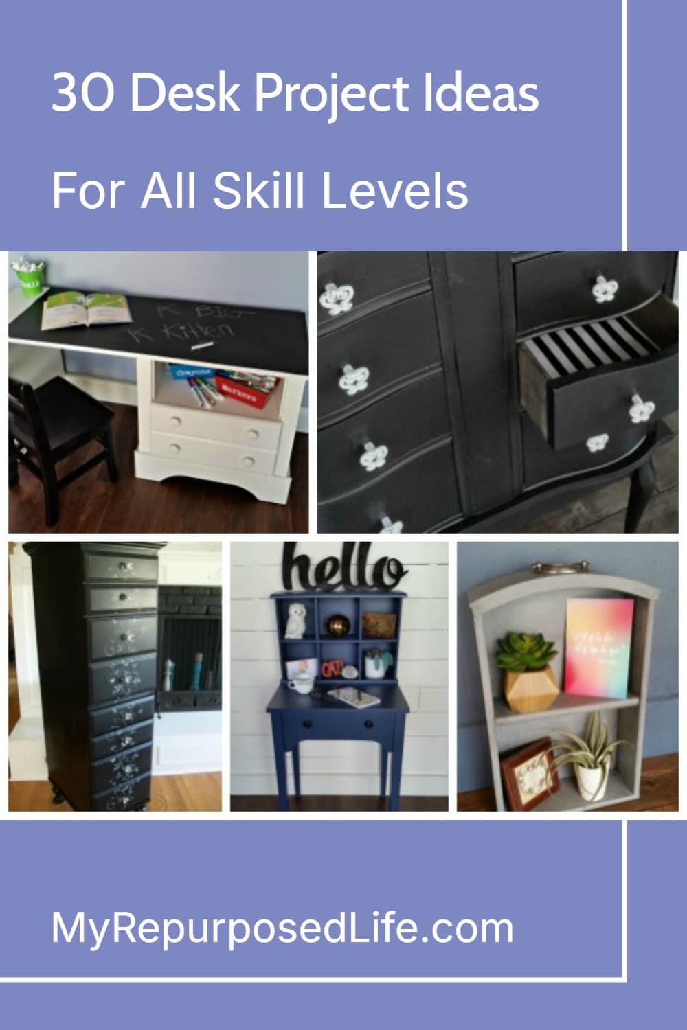 30 desk project ideas from MyRepurposedLife