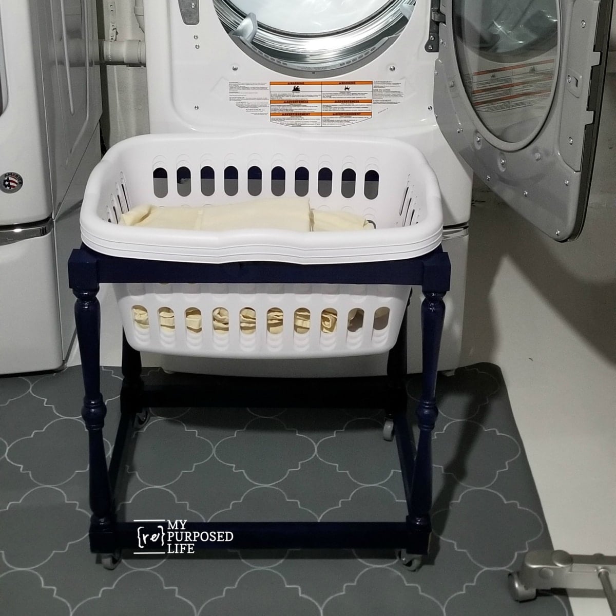 DIY laundry cart