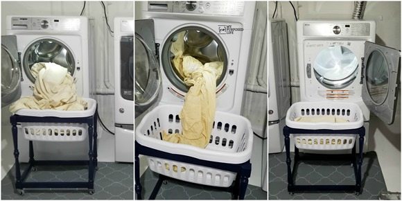 diy laundry cart for front loading machines MyRepurposedLife