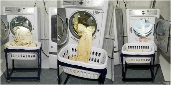 diy laundry cart for front loading machines MyRepurposedLife