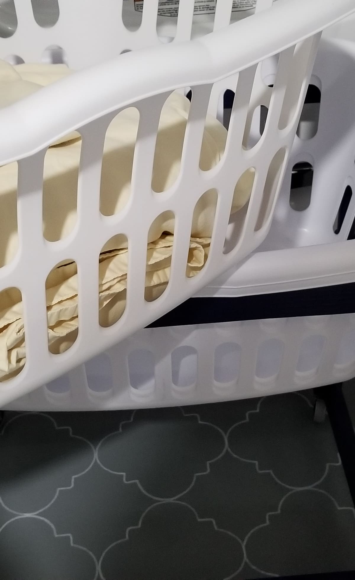 folded clothes diy laundry cart