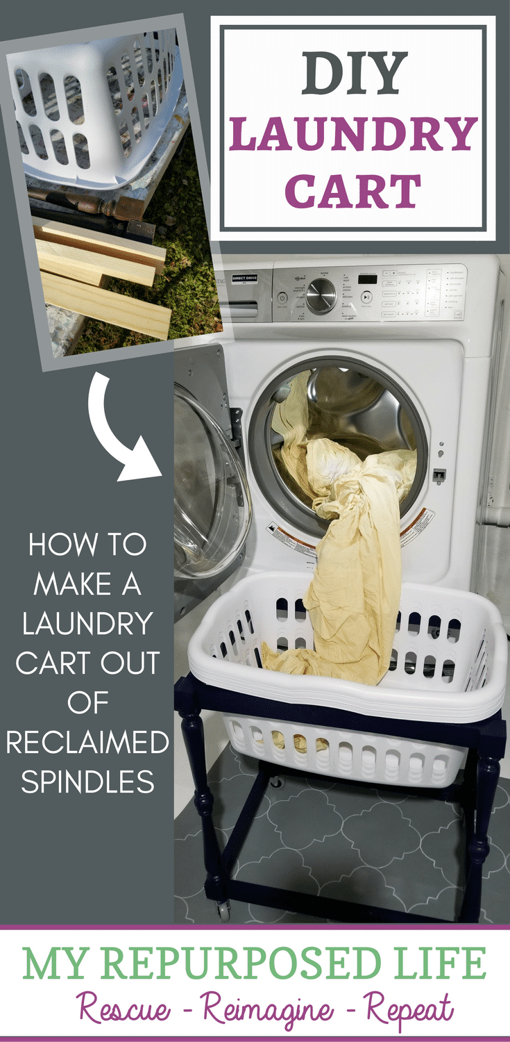 make your own laundry cart MyRepurposedLife.com make your own laundry cart MyRepurposedLife.com