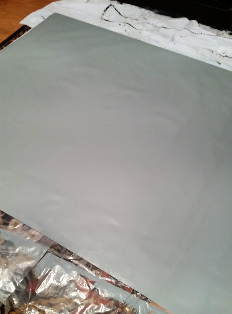 painting vinyl wallpaper gray