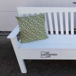 diy white mission style headboard bench