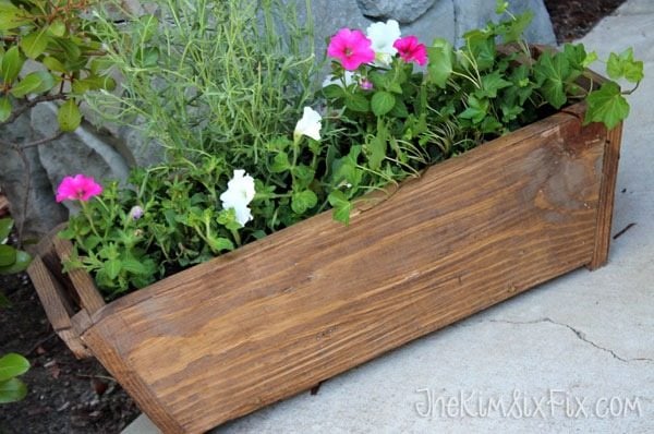 Wooden-tapered-flower-box