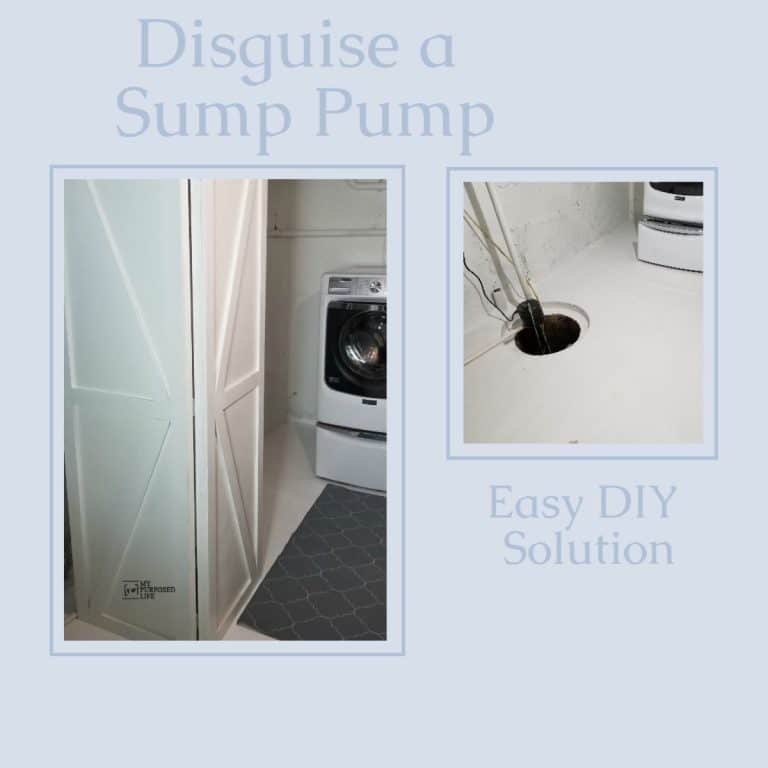 How I Disguised My Sump Pump – The Basement Laundry Room Renovation Continues!