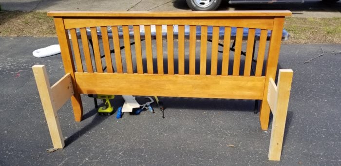 how to make a mission style headboard bench with arm rests