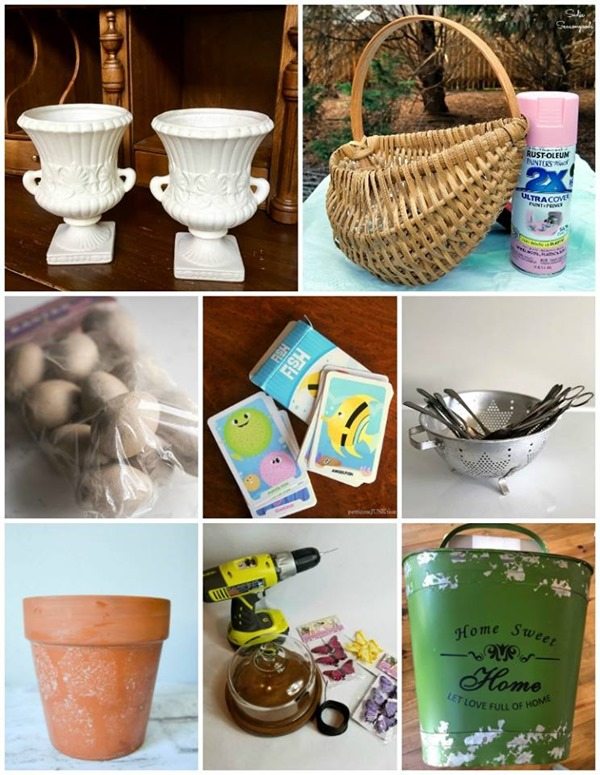 spring ideas using thrift store items