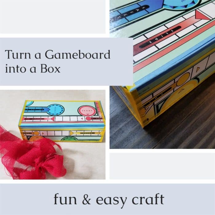 How To Make a Repurposed Sorry Game Board Box