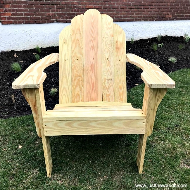 wooden adirondach chair
