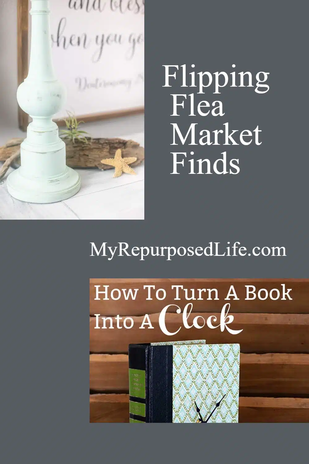 Flipping Flea Market Finds is fun, easy and frugal. Ideas for furniture, home decor and so much more. Easy ideas for completing makeovers in an afternoon. #MyRepurposedLife #fleamarketfinds #flipping via @repurposedlife