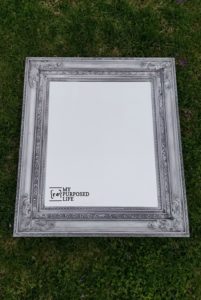 Gold & Black Mirror Makeover Gold & Black Mirror Makeover