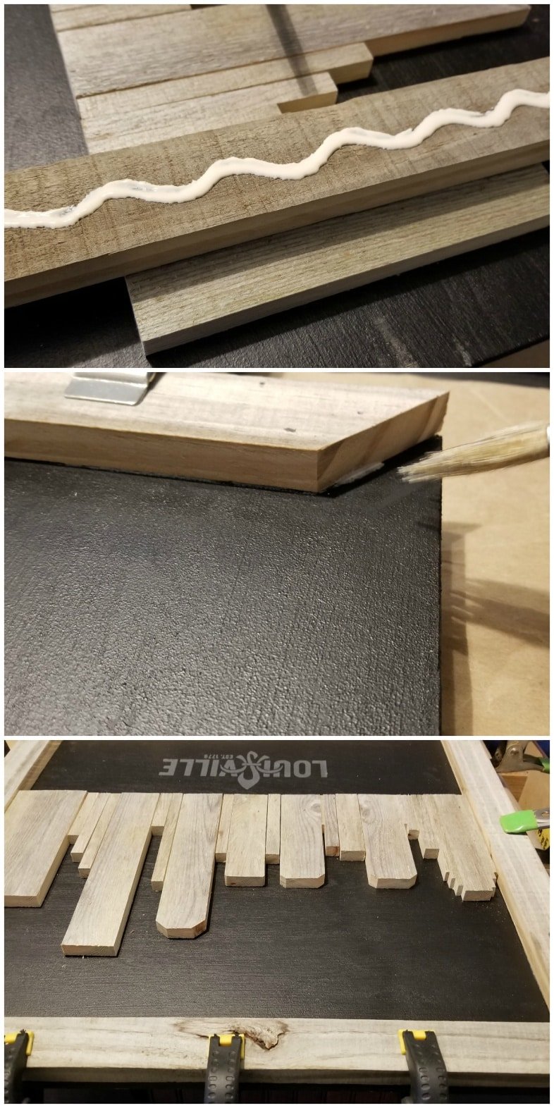 how to attach frame for rustic skyline artwork