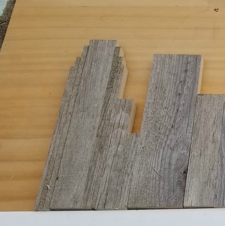 rustic skyline artwork