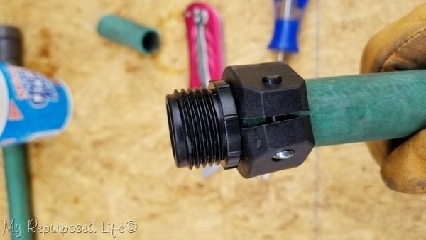 a small gap may remain on hose repair sleeve