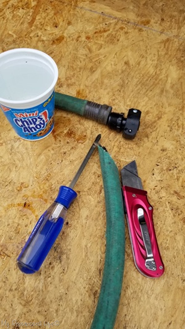 determine which repair end you need for your garden hose