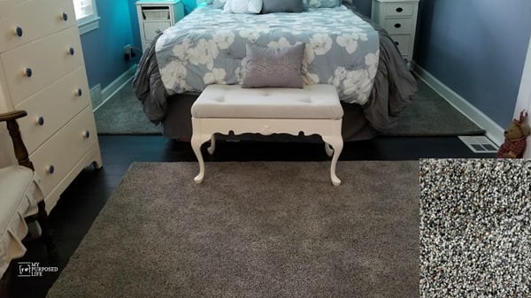 master bedroom makeover with Carpet One Floor and Home MyRepurposedLife.com