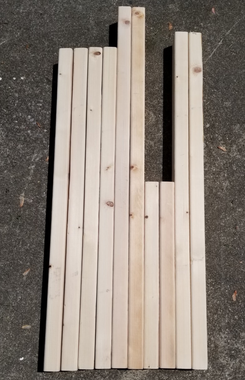 wooden materials for pallet table