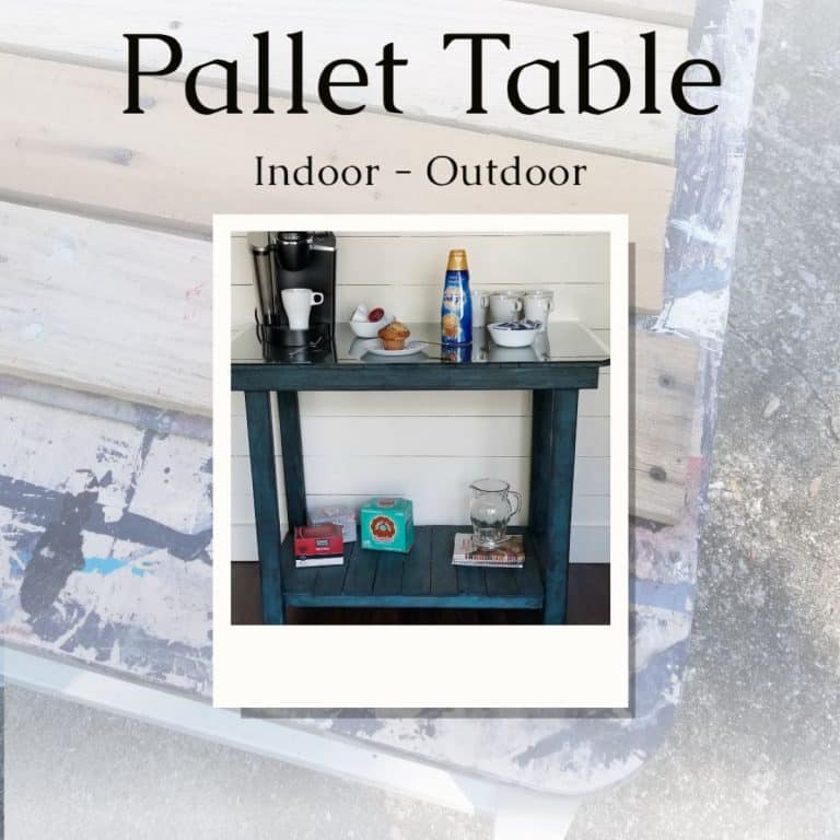 Pallet Board Table – Sofa Table – Coffee Bar – Outdoor Serving Bar