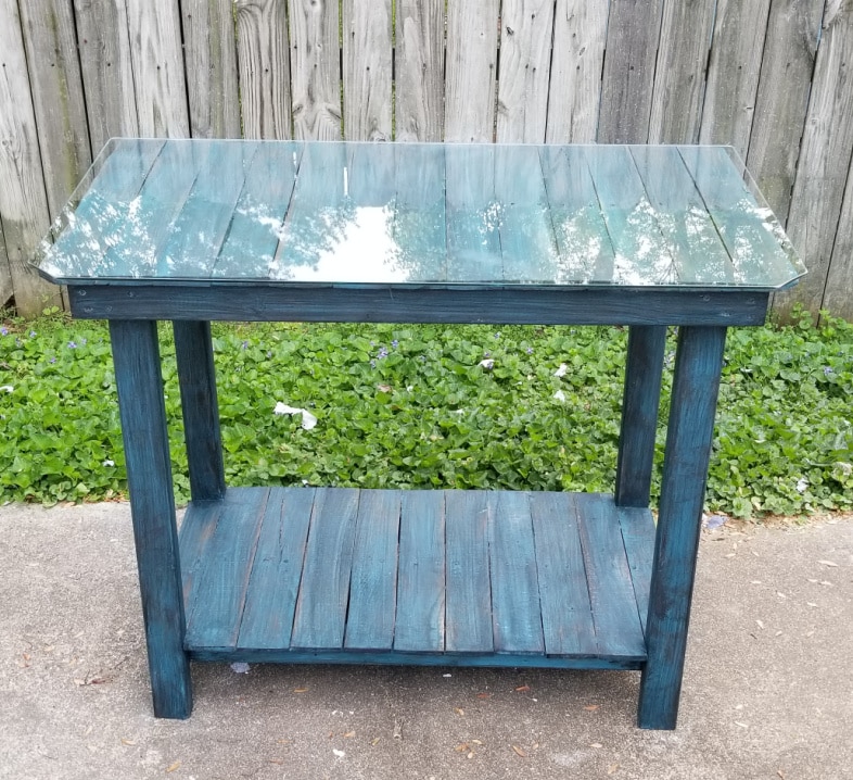 shiny glass with dish soap