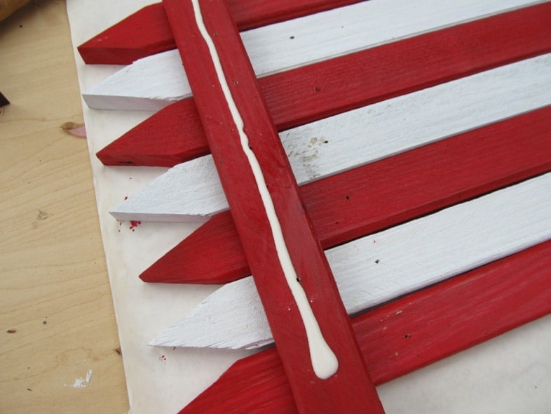 wood glue on garden stake