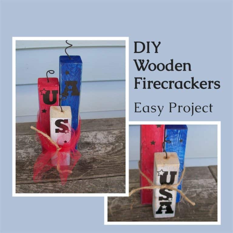 Easy Peasy Wooden Firecrackers