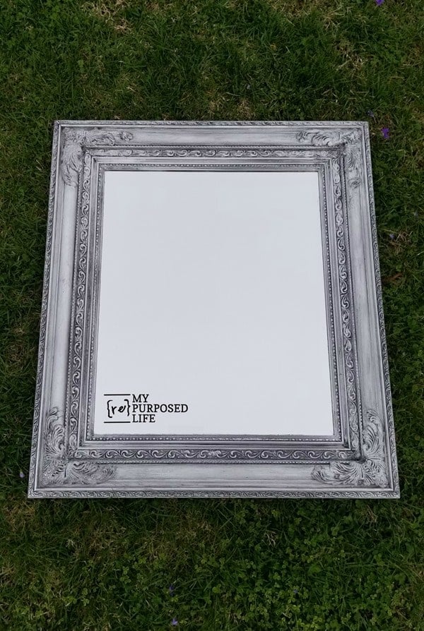 glazed ornate mirror frame MyRepurposedLife.com